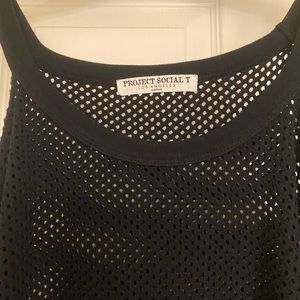 PROJECT SOCIAL. mesh sweater.